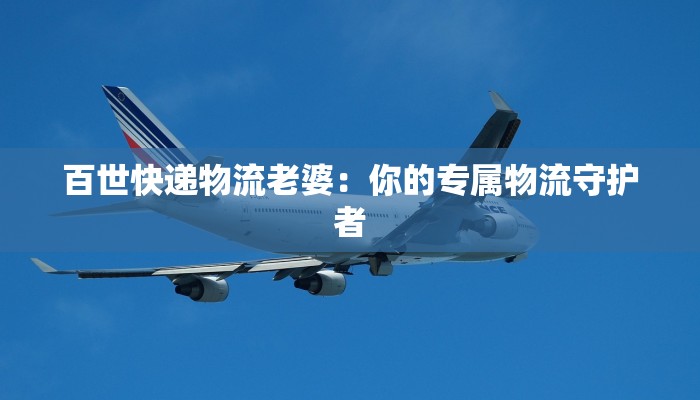 百世快递物流老婆：你的专属物流守护者