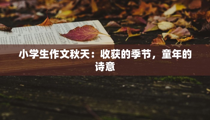 小学生作文秋天：收获的季节，童年的诗意