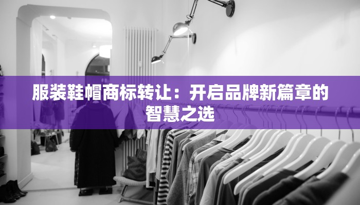服装鞋帽商标转让：开启品牌新篇章的智慧之选