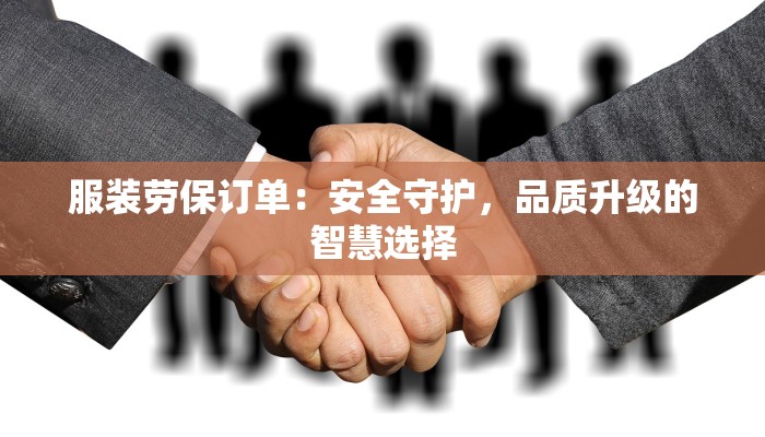 服装劳保订单：安全守护，品质升级的智慧选择
