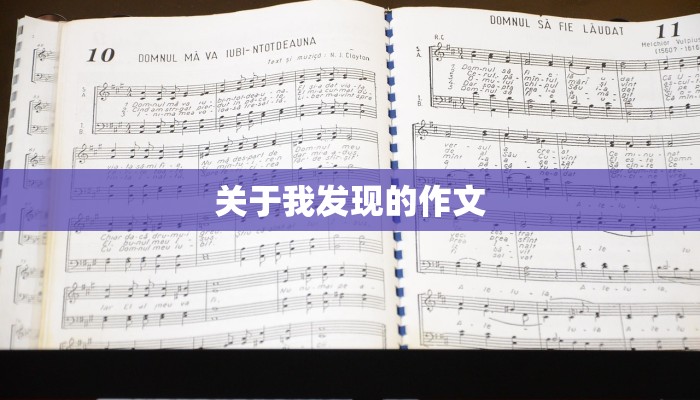 关于我发现的作文 关于我发现的作文