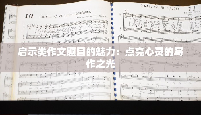 启示类作文题目的魅力：点亮心灵的写作之光